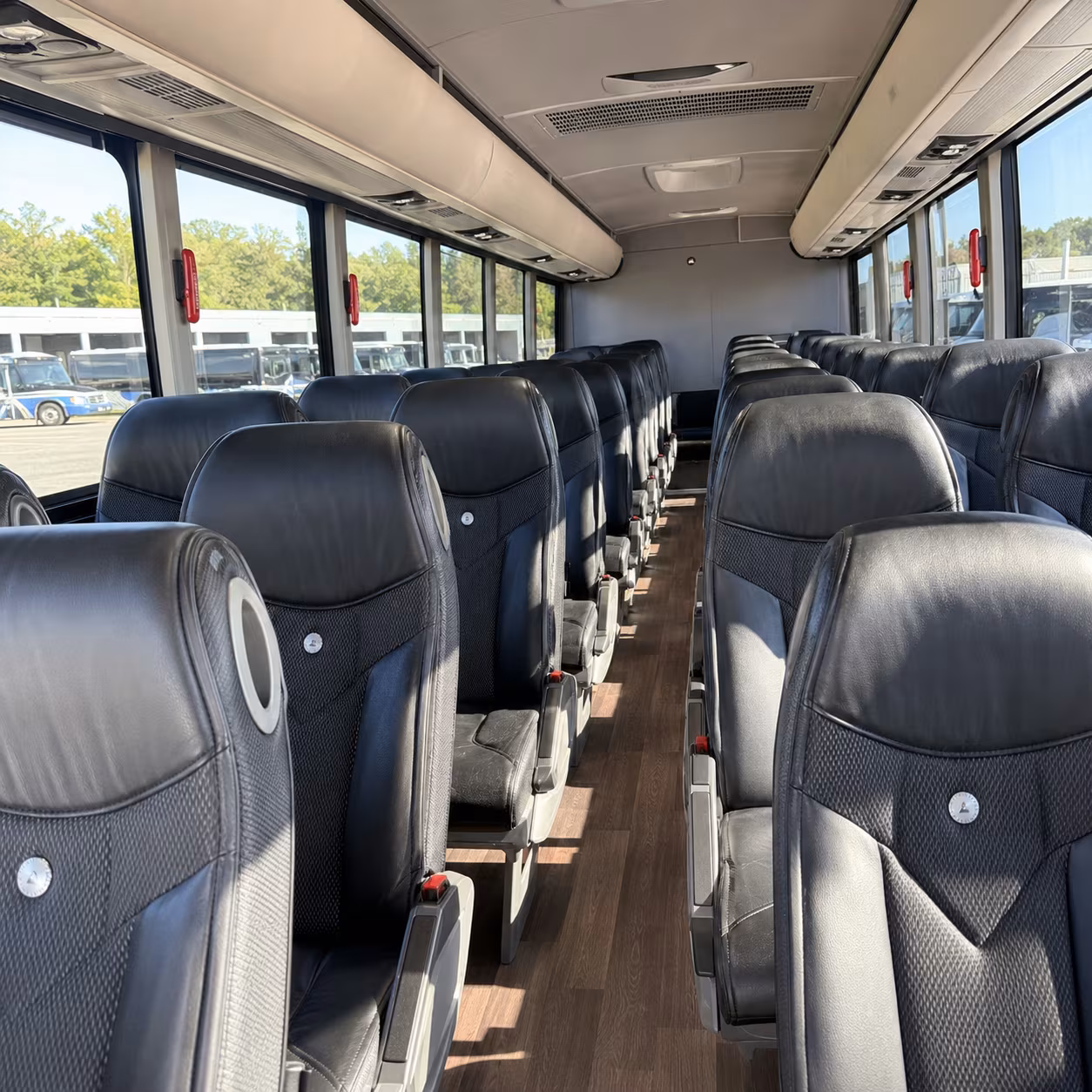 ada accessible bus rentals for parker government military groups