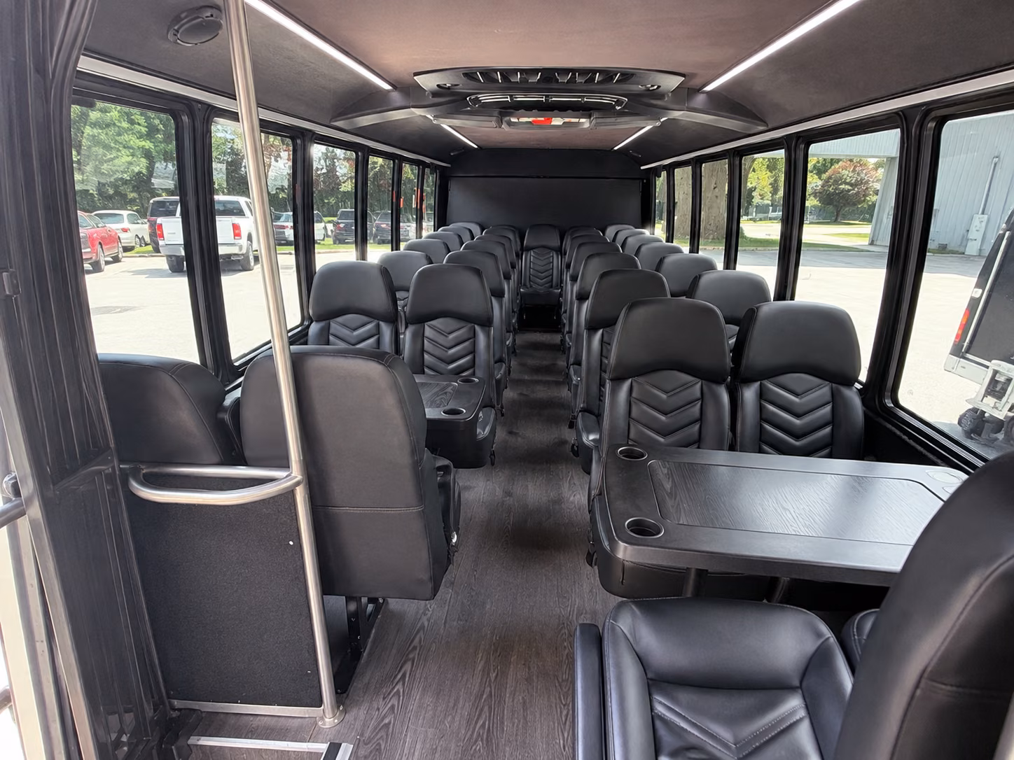 parker 15 passenger minibus inside