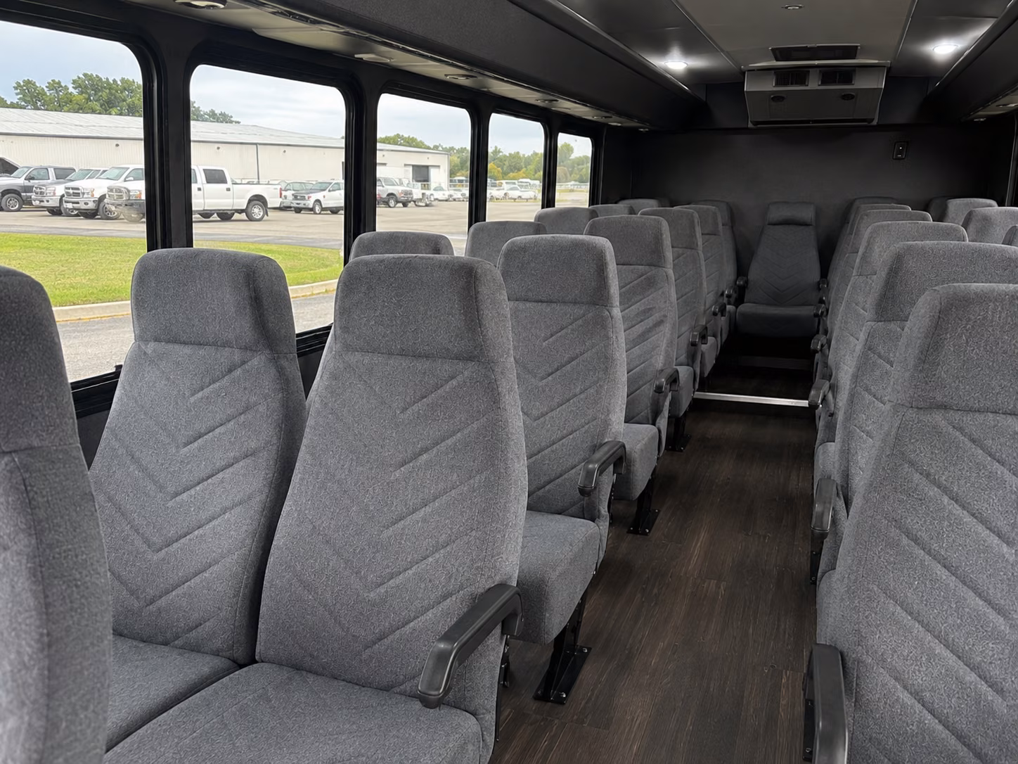 parker 20 passenger minibus interior