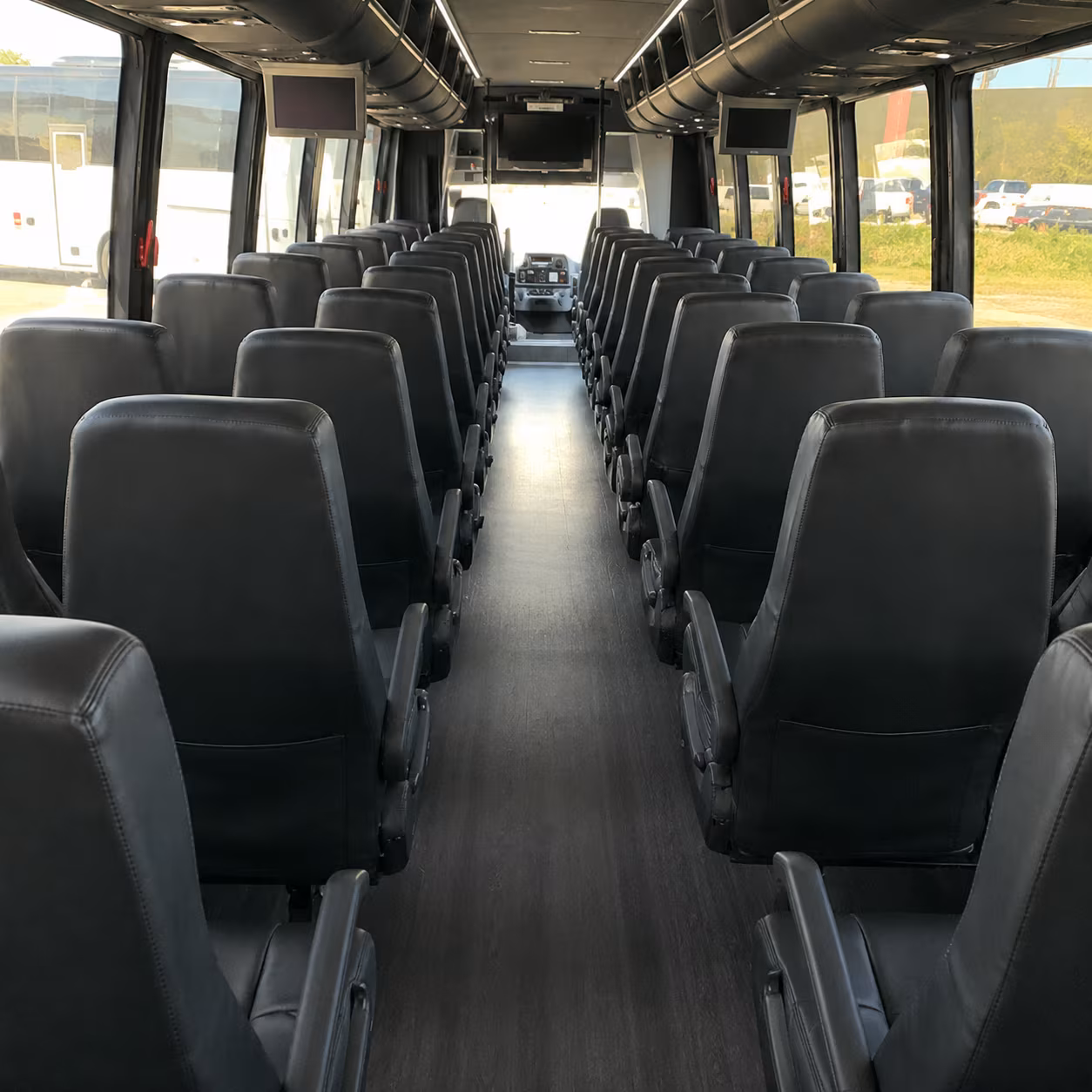 parker 35 passenger minibus inside