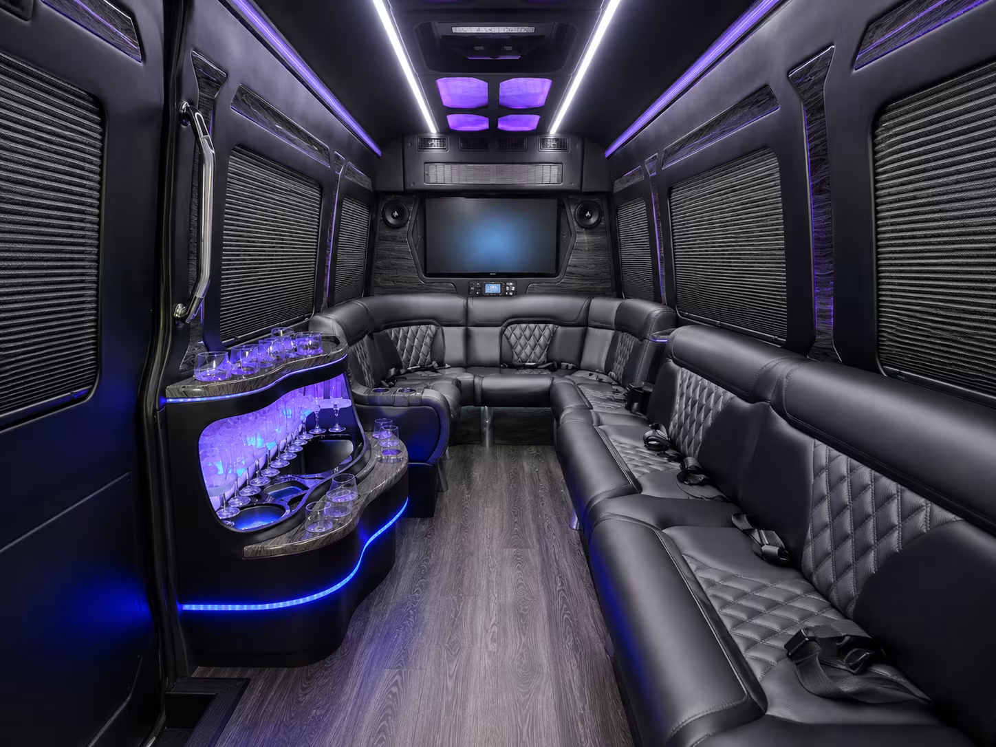 parker sprinter limousine inside
