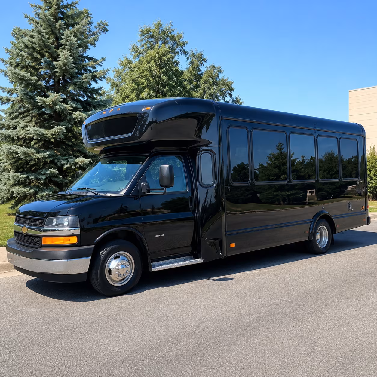 parker wedding party bus rental