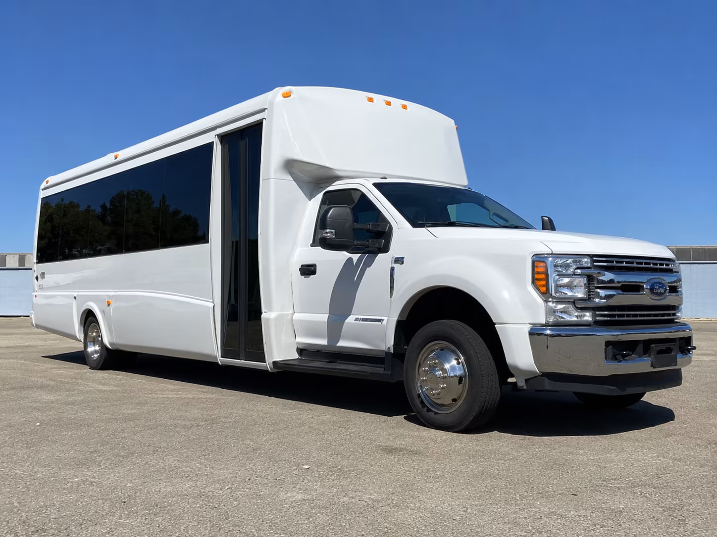 sports team and fan group buses in parker